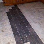 Test fit for floor tile